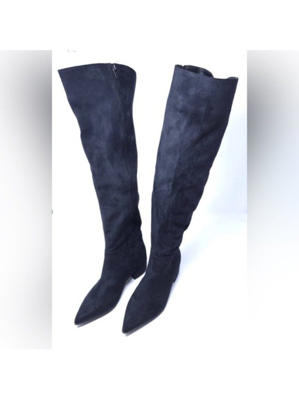 On 34th Gabriella Boots Black Faux Suede Knee High